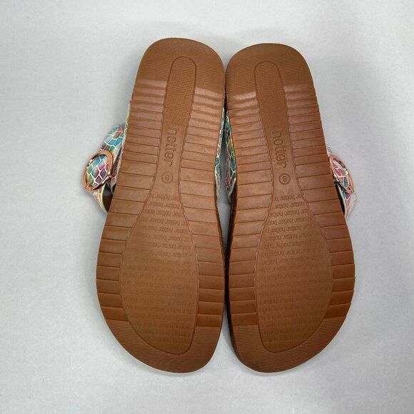 Hotter Women's Size 10 Comfort Concept Resort Flip Flop Sandals - Picture 9 of 12
